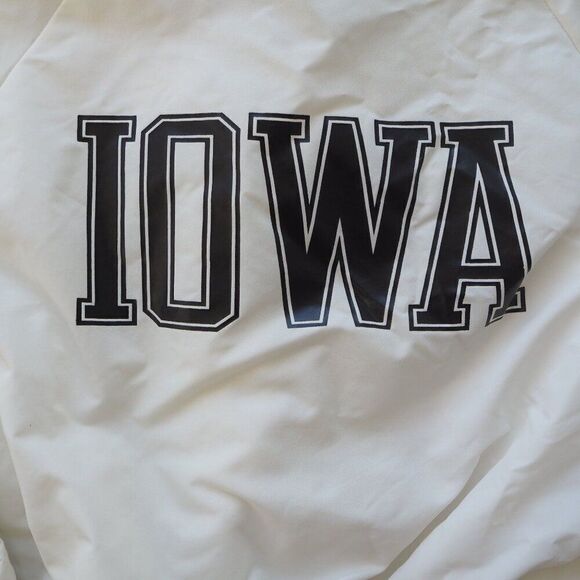 MVP Vintage 80s 90s Iowa Hawkeyes Satin Bomber Jacket Made in USA XL - Picture 7 of 7